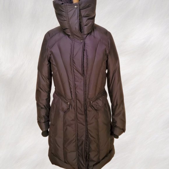 Cole Haan Knee-Length Black (80%) Down Puffer Coat Size M - Picture 3 of 16